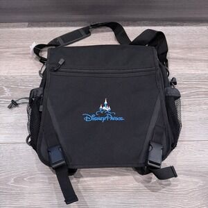 Disney Parks Black Crossbody Messenger Bag Backpack Adventure Travel